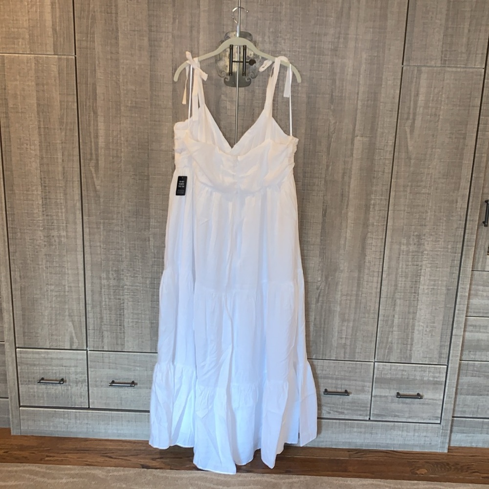 Express Tie Shoulder Tiered Maxi‎ Dress - Picture 4 of 17
